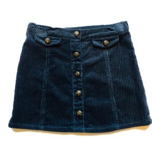 Gymboree Girl’s SZ 6 Blue Corduroy Skirt Like New
